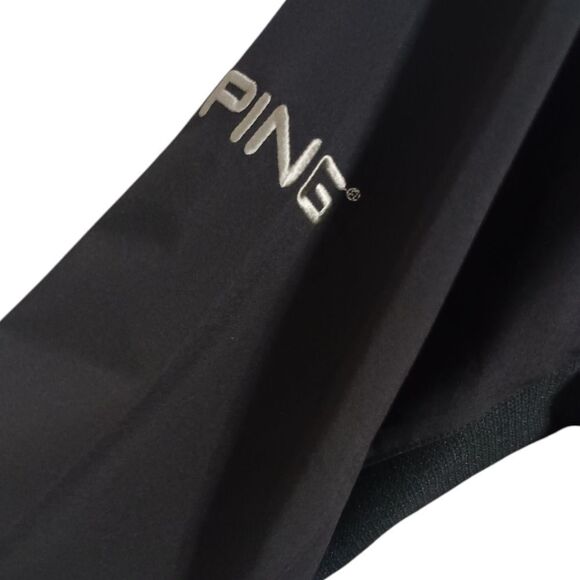PING Collection Mens Jacket M Windbreaker Black Full Zip Golf Rain Lightweight. - Picture 5 of 13